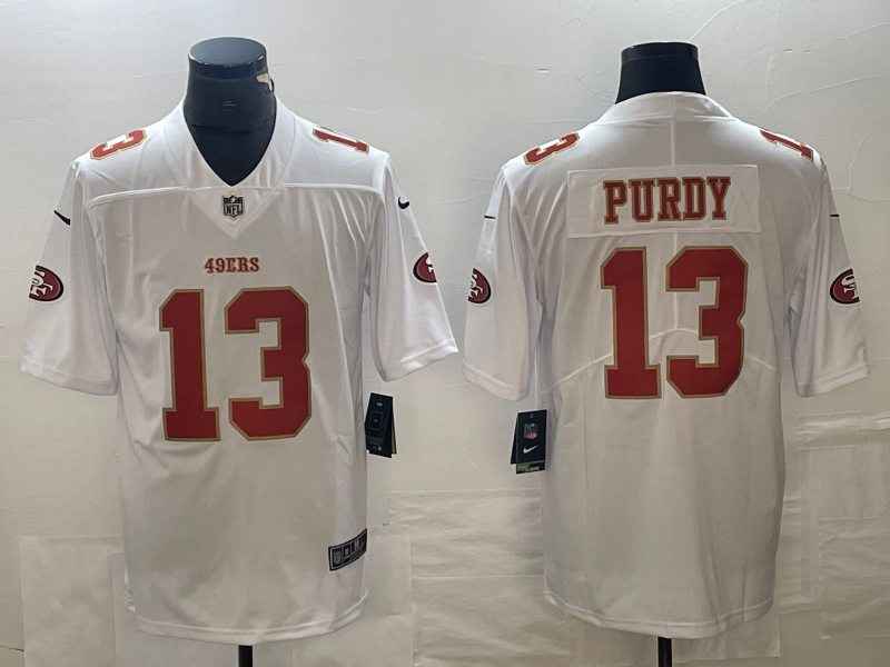 Men's San Francisco 49ers Brock Purdy #13 Tundra White Jersey